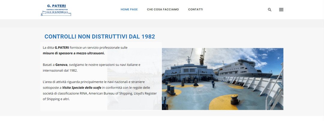 Controlli Navali Non Distruttivi G. Pateri Website